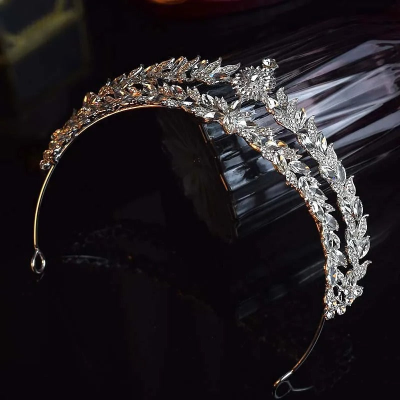 Braut Diadem Silber