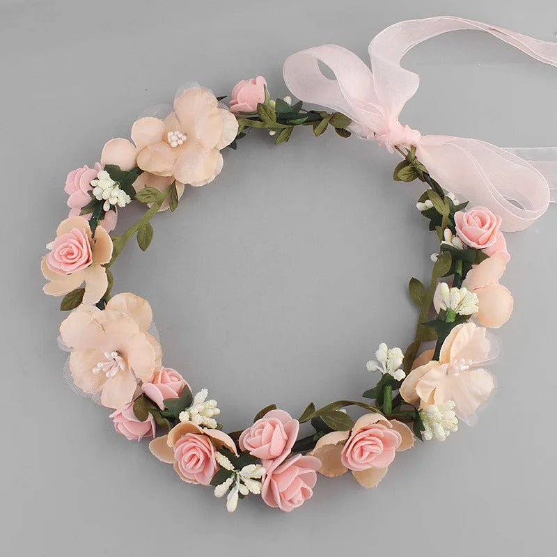 Blumenkranz Haare Rosa
