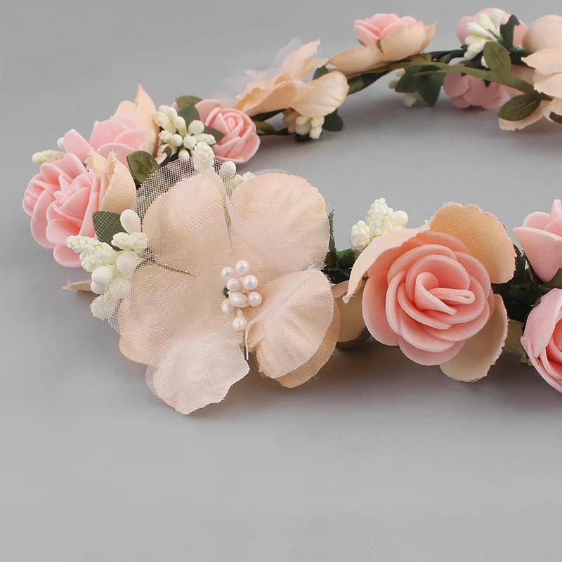 Blumenkranz Haare Rosa