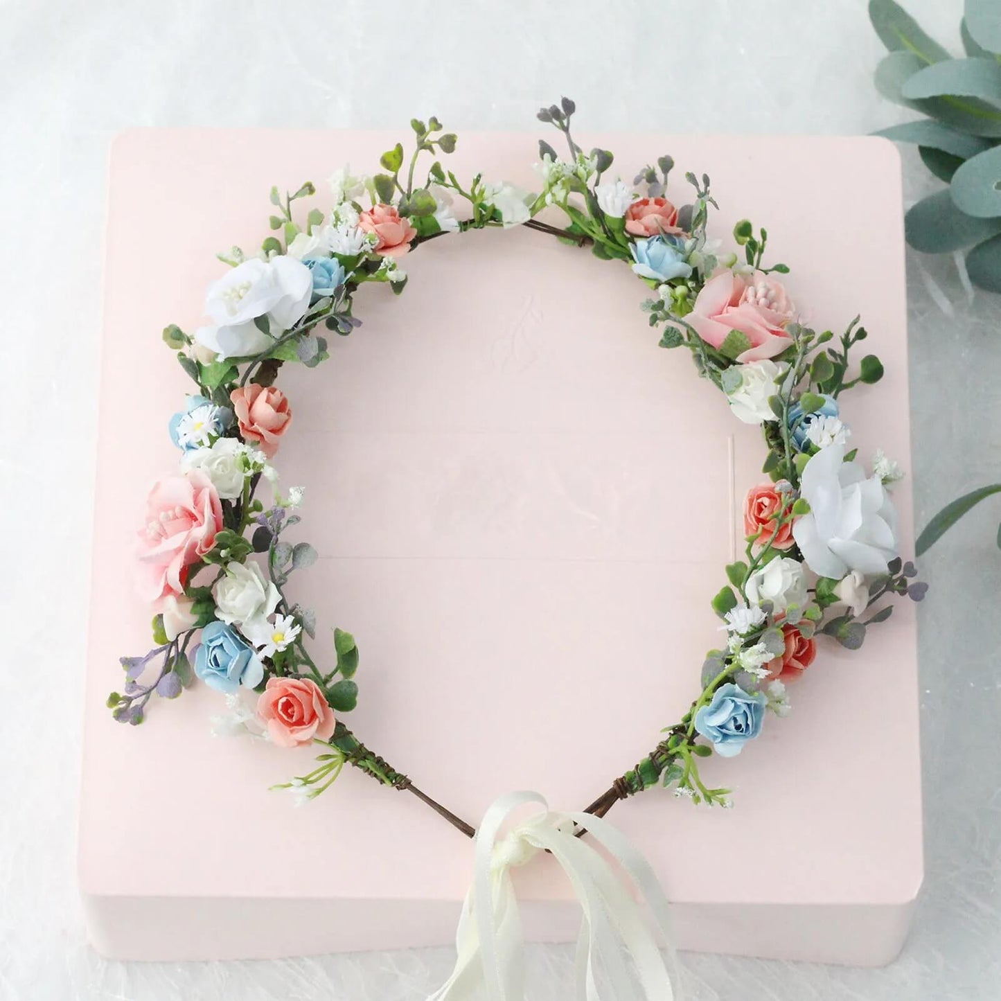 Blumenkranz für Haare Hochzeit