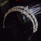 Braut Diadem Silber
