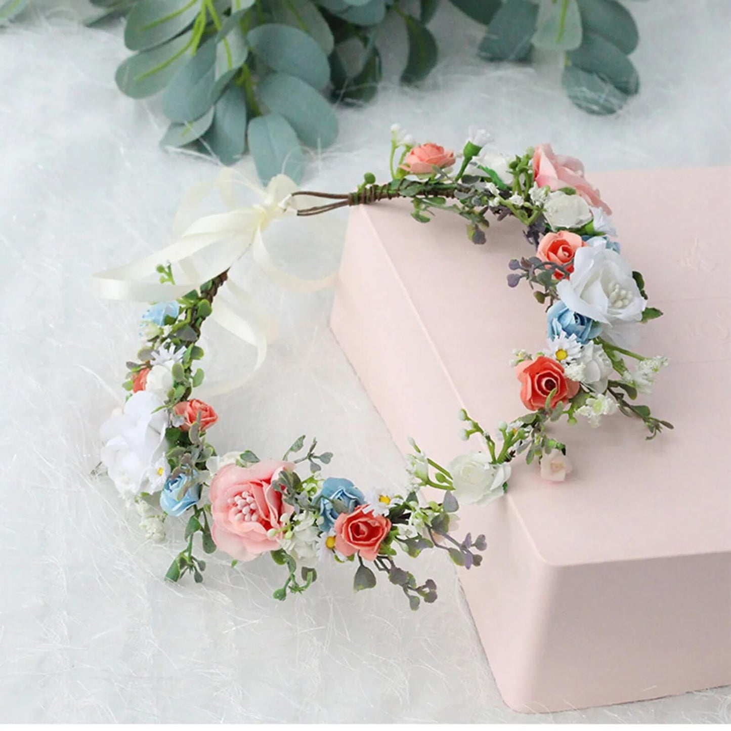 Blumenkranz für Haare Hochzeit