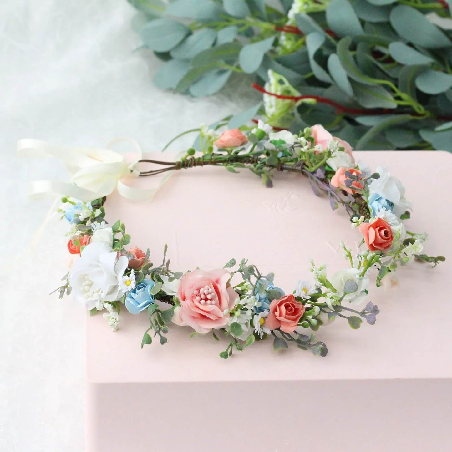 Blumenkranz für haare hochzeit 