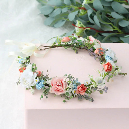 Blumenkranz für haare hochzeit 
