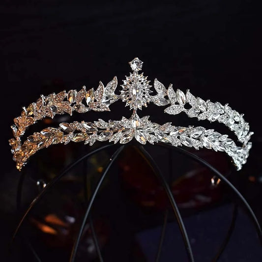 Braut diadem silber 