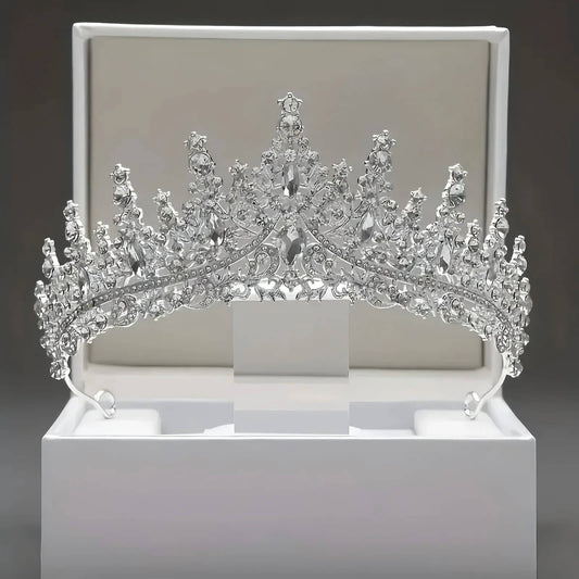 Diadem hochzeit silber