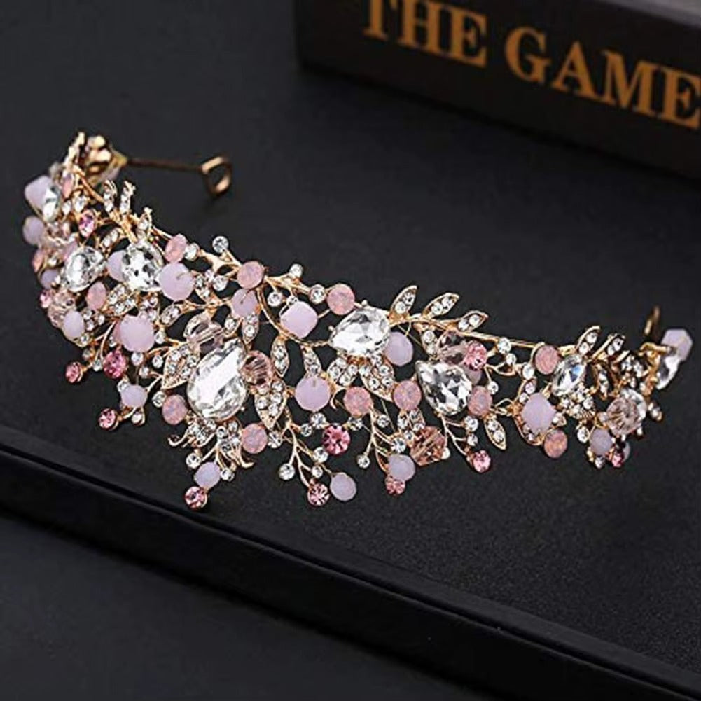 Braut Diadem Rosegold