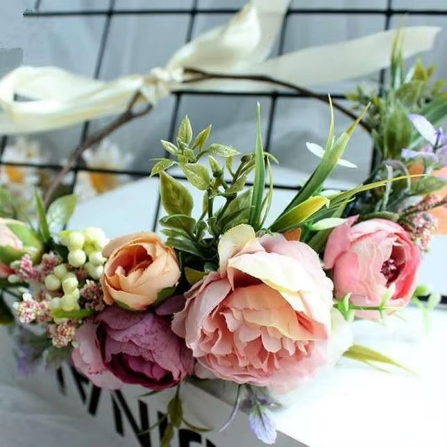 Blumenkranz Trockenblumen Haare